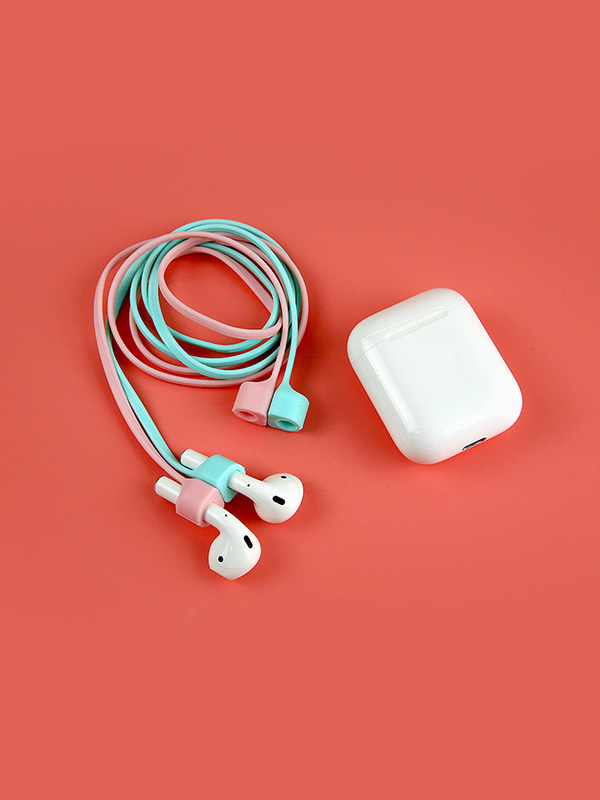 애플 에어팟 실리콘 분실방지 목걸이 스트랩 이어폰 목걸이줄